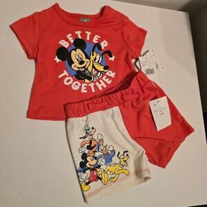 Mickey Mouse Outfit 3-6 Months New